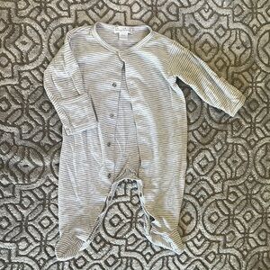 Kissy Kissy Gray Striped One Piece